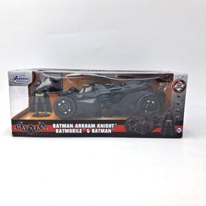 Jada Batman Arkham Knight Batmobile With Batman Figurine-Diecast
